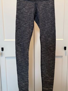 lululemon athletica Black & White Heathered Leggings